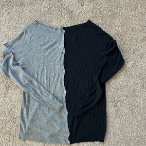 Emporio Armani Black/grey Knit Sweater